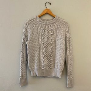 J. Crew Cable Knit Sweater.